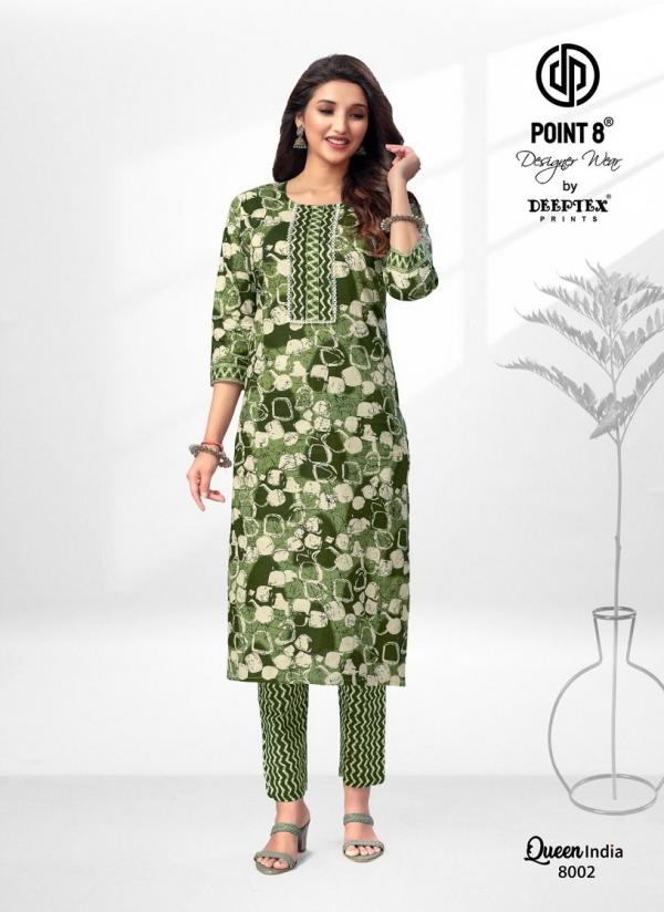 Deeptex Queen India Vol 8 Cotton Printed Designer Kurti With Bottom